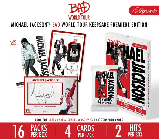 Michael Jackson Bad World Tour Keepsake Premiere Hobby Box