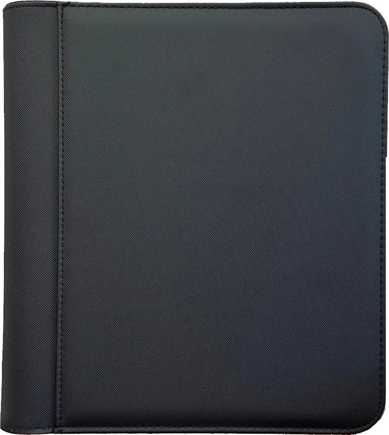 4-Pocket Zippered Toploader Binder - Diamond Texture