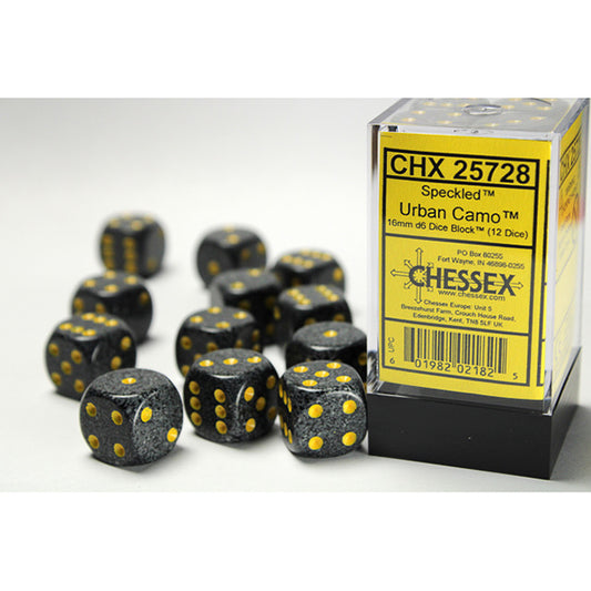 Chessex 16mm 12d6 Speckled: Urban Camo