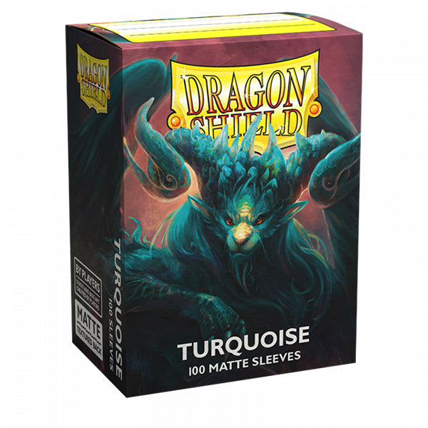 Dragon Shield Sleeves: Standard- Matte Turqouise 'Atebeck' (100 ct.)