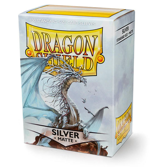 Dragon Shield Sleeves: Standard- Matte Silver (100 ct.)