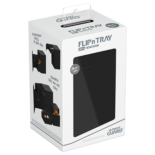 Deck Case: Flip´n´Tray 80+ Standard Size Monocolor- Black