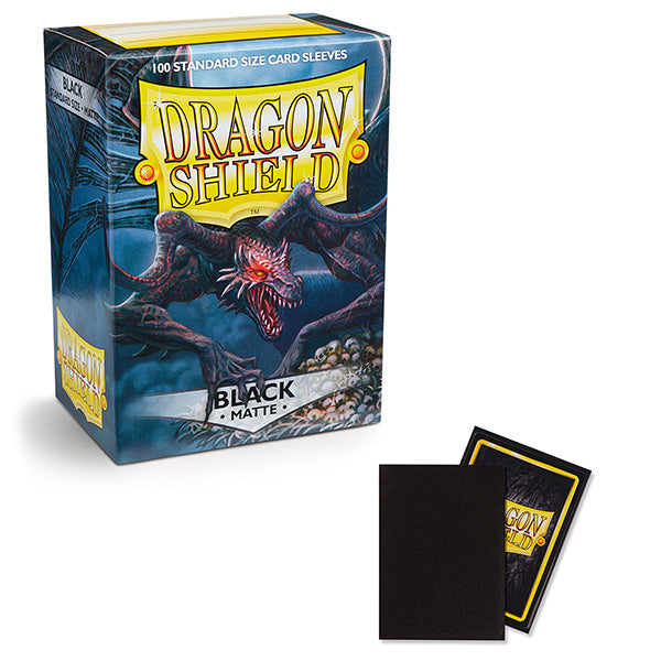 Dragon Shield Sleeves: Standard- Matte Black (100 ct.)