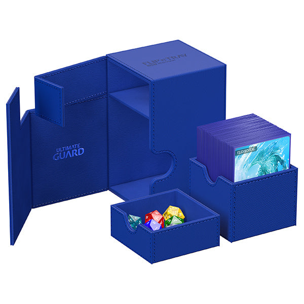 Deck Case: Flip´n´Tray 100+ Standard Size Monocolor- Blue