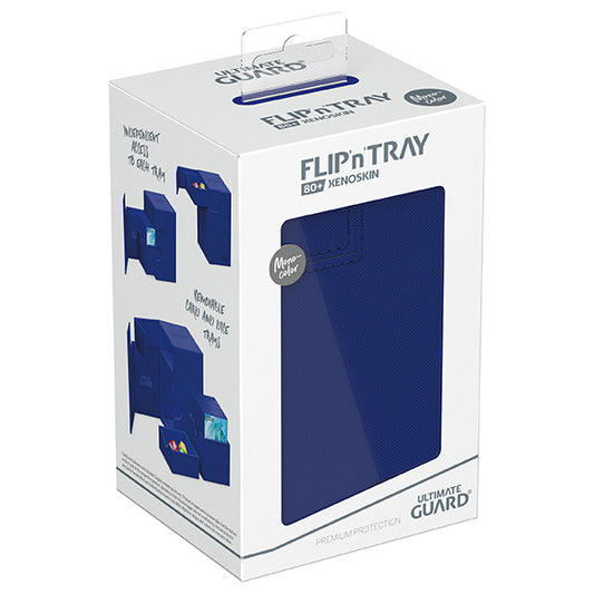 Deck Case: Flip´n´Tray 80+ Standard Size Monocolor- Blue