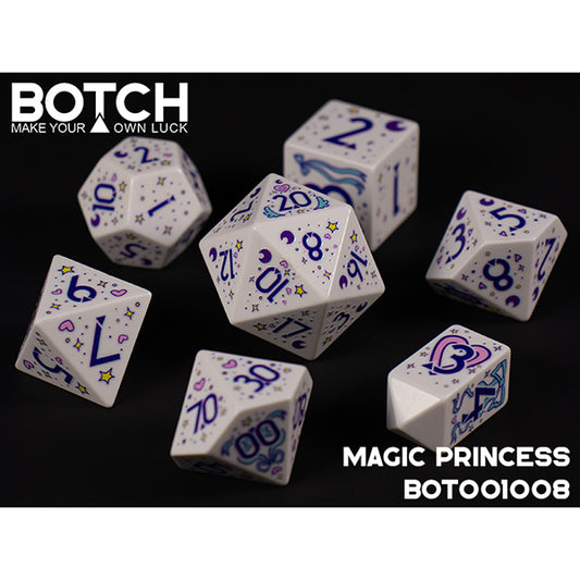 7-Die Set Botch Dice: Magic Princess