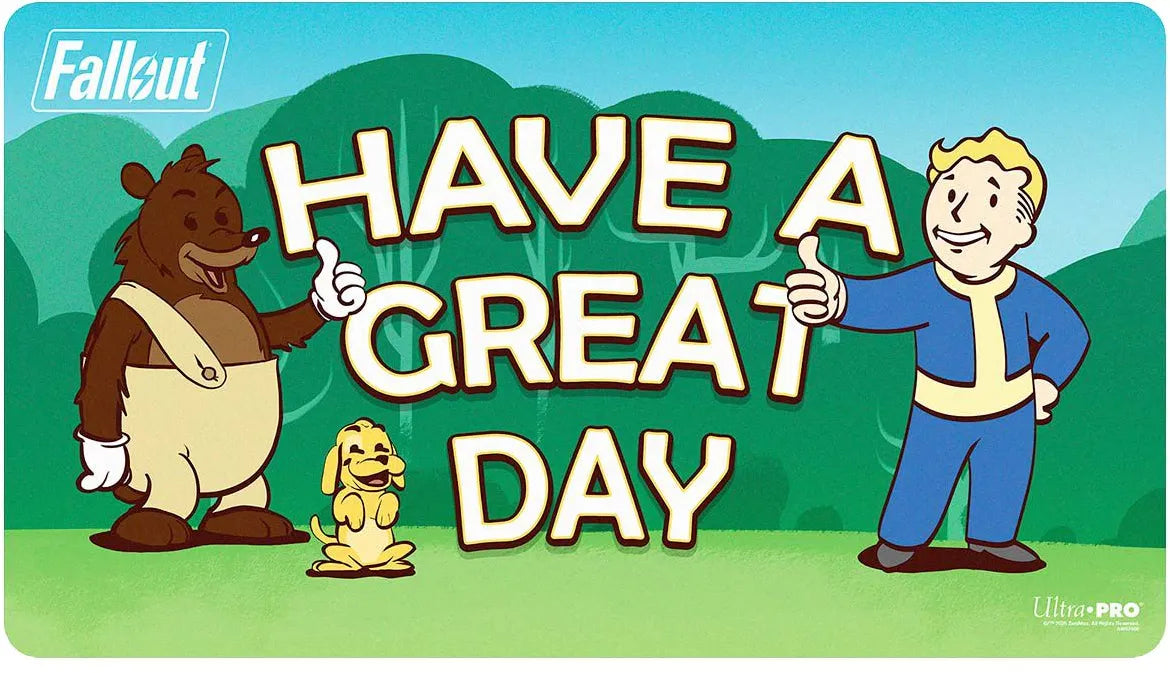 Ultra PRO Fallout - Vault Boy - Double Sided Play Mat - Have a Great Day