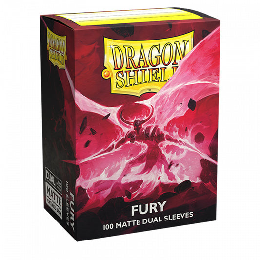 Dragon Shield Sleeves: Standard DUAL- Matte Fury 'Alaric, Crimson King' (100 ct.)