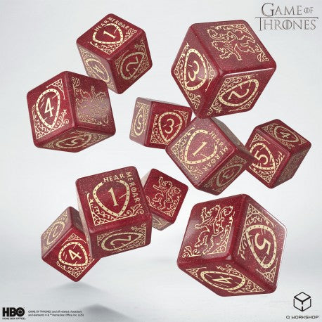 Game of Thrones Dice: Lannister D6 Dice Set (10)