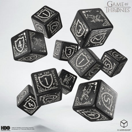 Game of Thrones Dice: Nights Watch D6 Dice (10)
