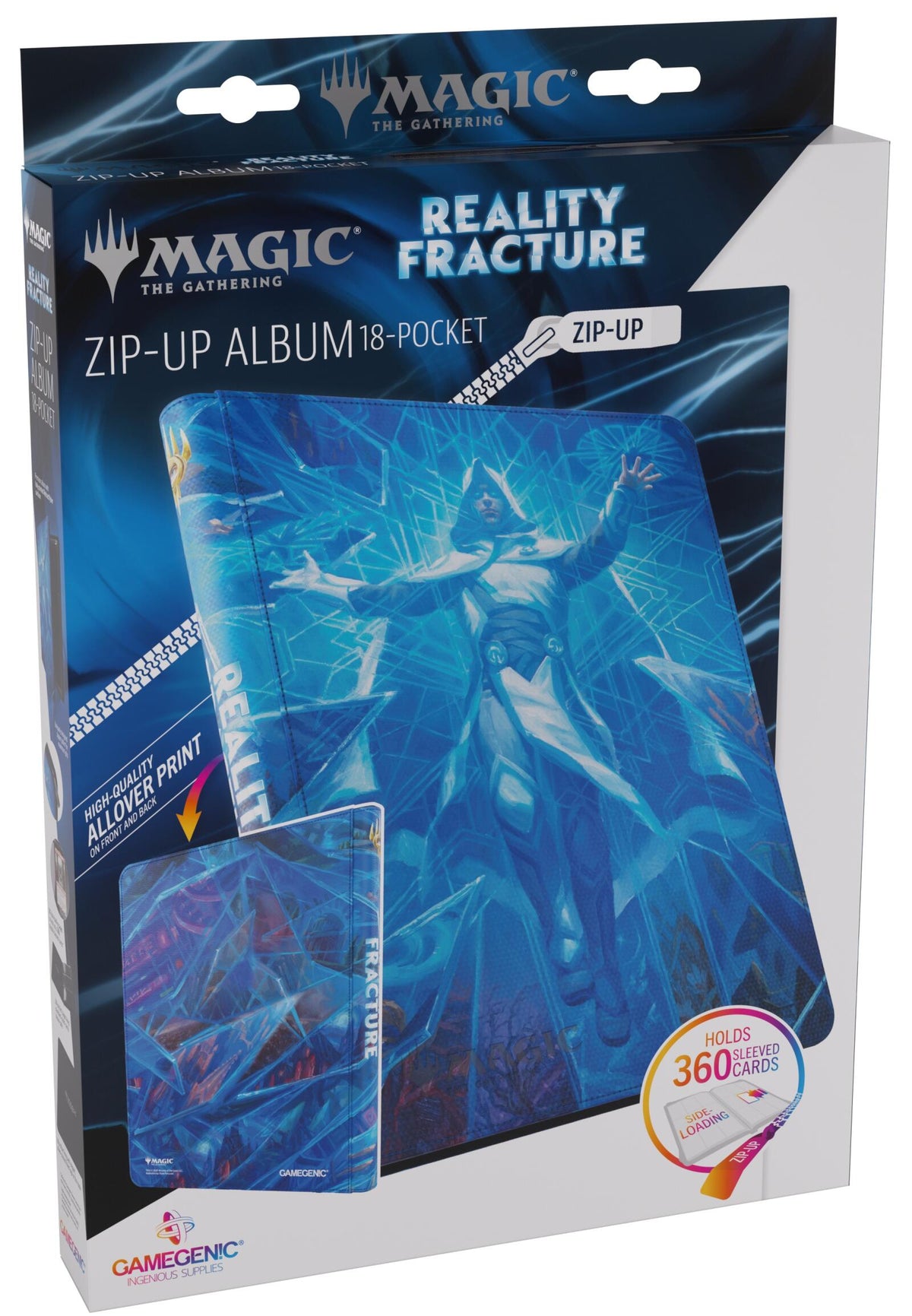 Gamegenic Reality Fracture Zip 18-Pocket Album - Overwrite the Multiverse