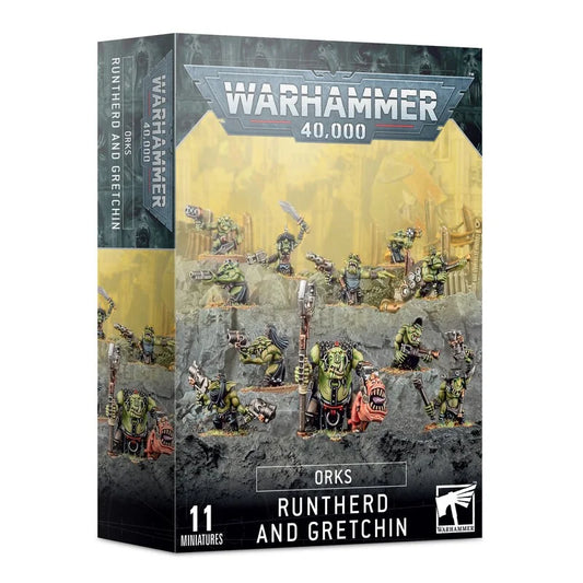 Warhammer: Orks: Runtherd and Gretchin Figurine games