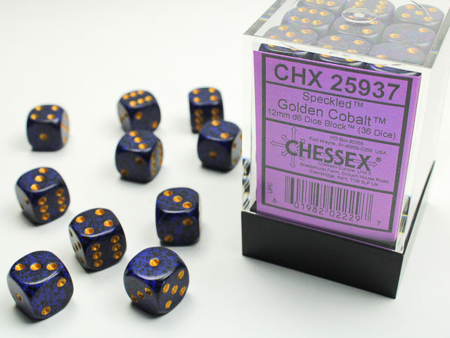 Chessex 12mm 36d6 Speckled Dice