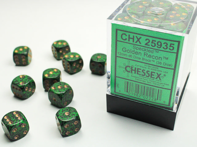 Chessex 12mm 36d6 Speckled Dice