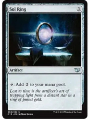 Magic: The Gathering Sol Ring Card Single Sided Fleece Throw Blanket
