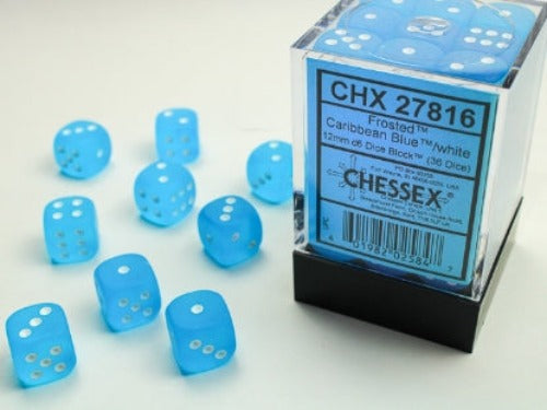 Chessex Frosted 12mm d6 Dice Set