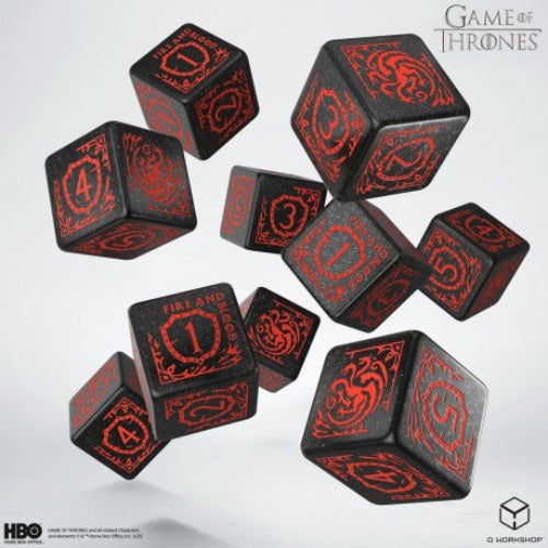 Game of Thrones Dice: Targaryen D6 Dice Set (10)