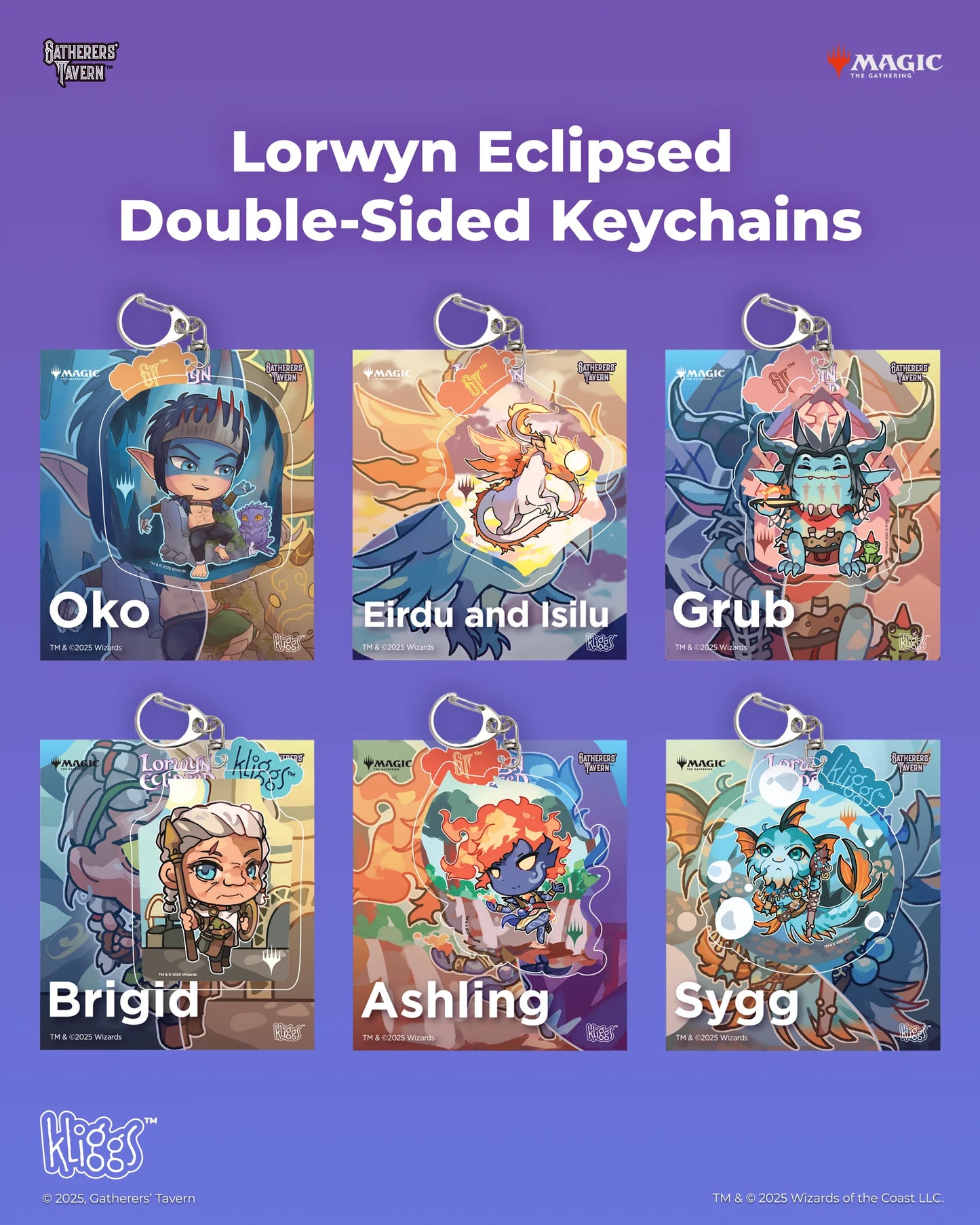 Gatherers' Tavern: Magic the Gathering Lorwyn Eclipsed - Keychains