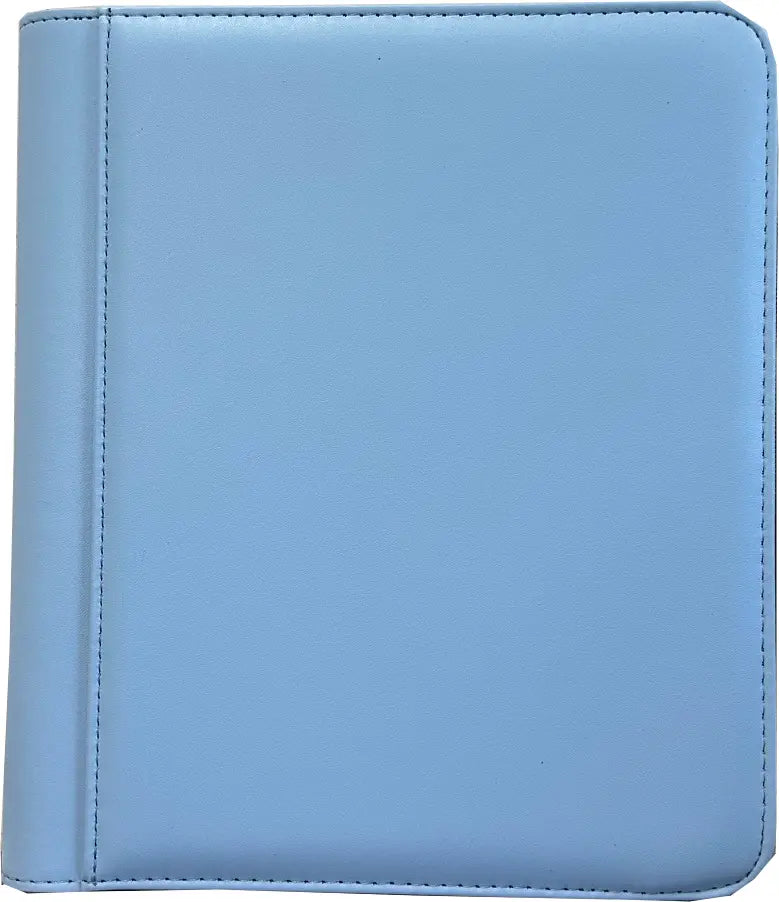 4-Pocket Zippered Toploader Binder - Leatherette