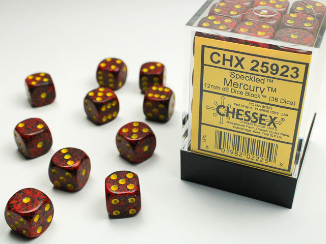 Chessex 12mm 36d6 Speckled Dice