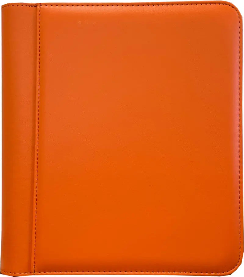 4-Pocket Zippered Toploader Binder - Leatherette