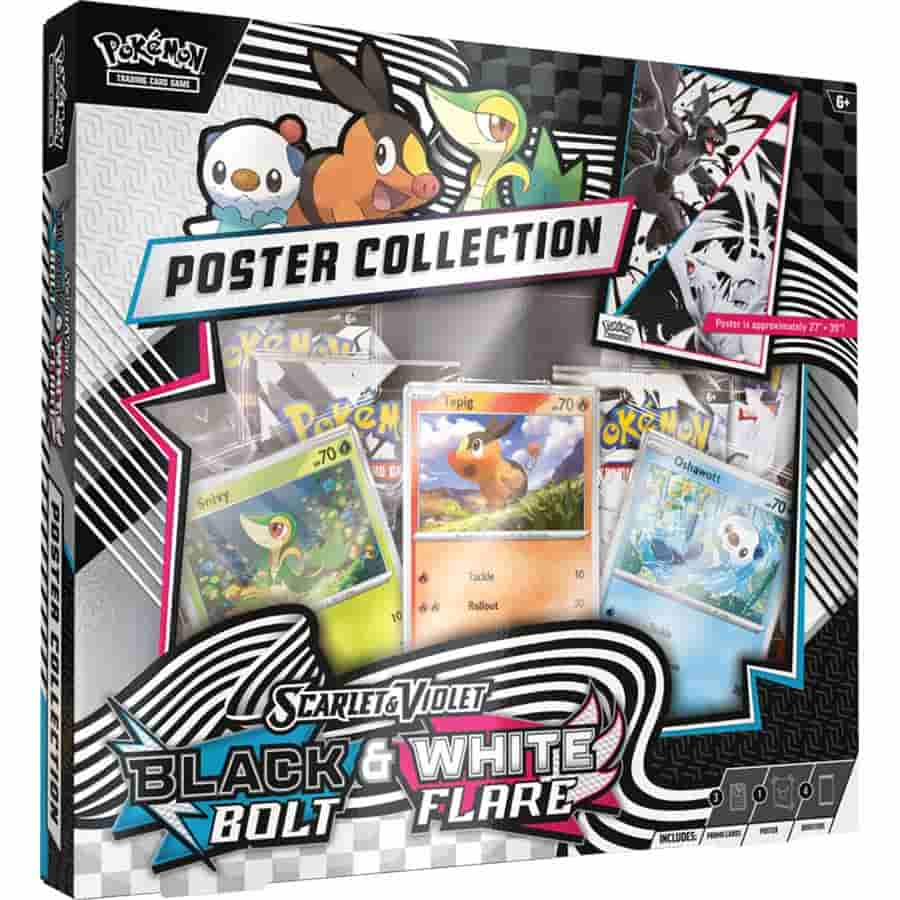 Pokemon: Scarlet and Violet Black Bolt and White Flare Unova Poster Collection