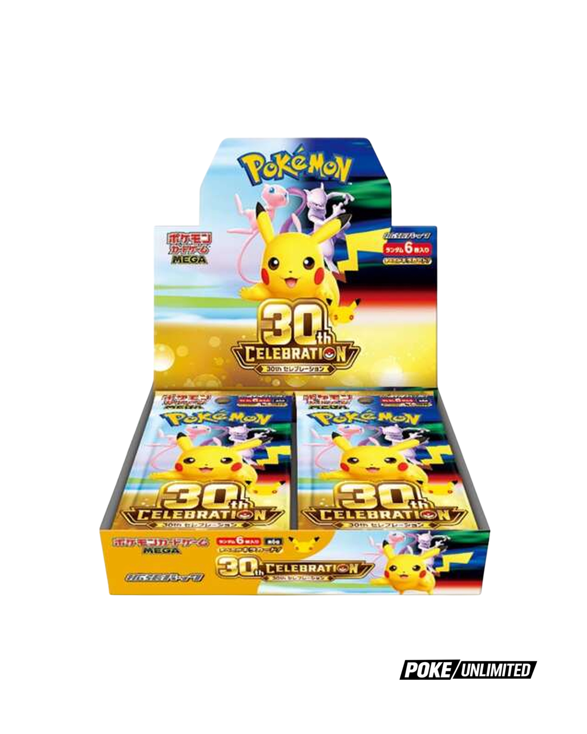 Pokemon TCG Japanese MEGA Expansion Pack 30th Celebration M6a Booster Box