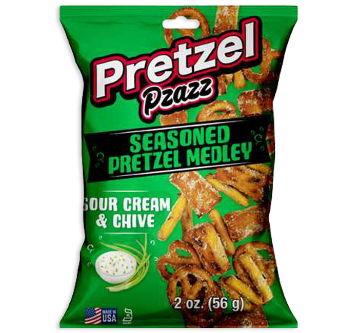 Pretzel Pzazz: Seasoned Pretzel Medley - Sour Cream and Chive