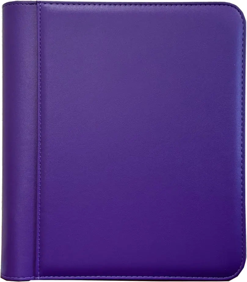 4-Pocket Zippered Toploader Binder - Leatherette
