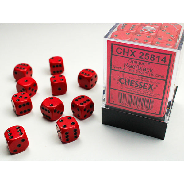 Chessex 12mm 36d6 Opaque Dice