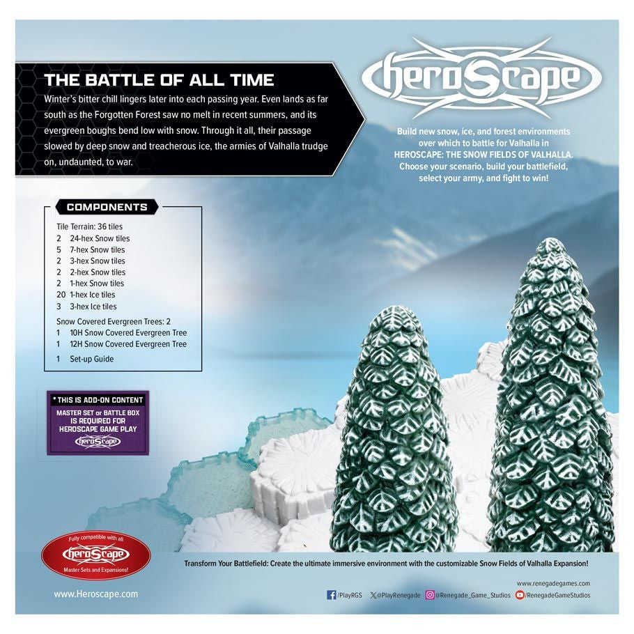 Heroscape: Rising Tide: The Snow Fields of Valhalla Terrain Expansion