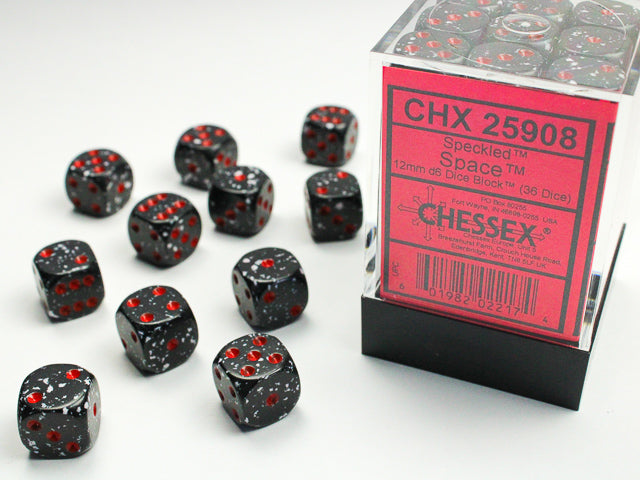 Chessex 12mm 36d6 Speckled Dice