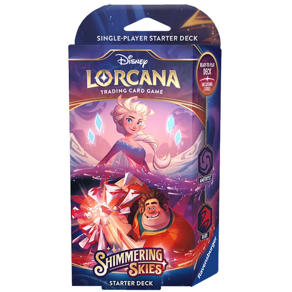 Disney Lorcana: Shimmering Skies Starter Deck - Amethyst/Ruby