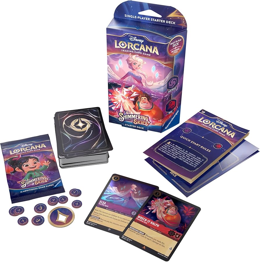 Disney Lorcana: Shimmering Skies Starter Deck - Amethyst/Ruby