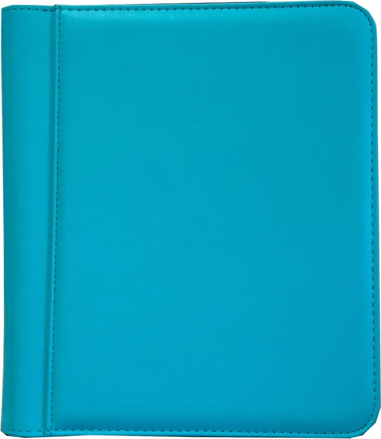 4-Pocket Zippered Toploader Binder - Leatherette