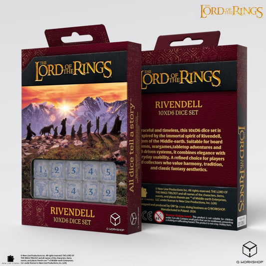 The Lord of the Rings: Rivendell 10xD6 Dice Set - Stone