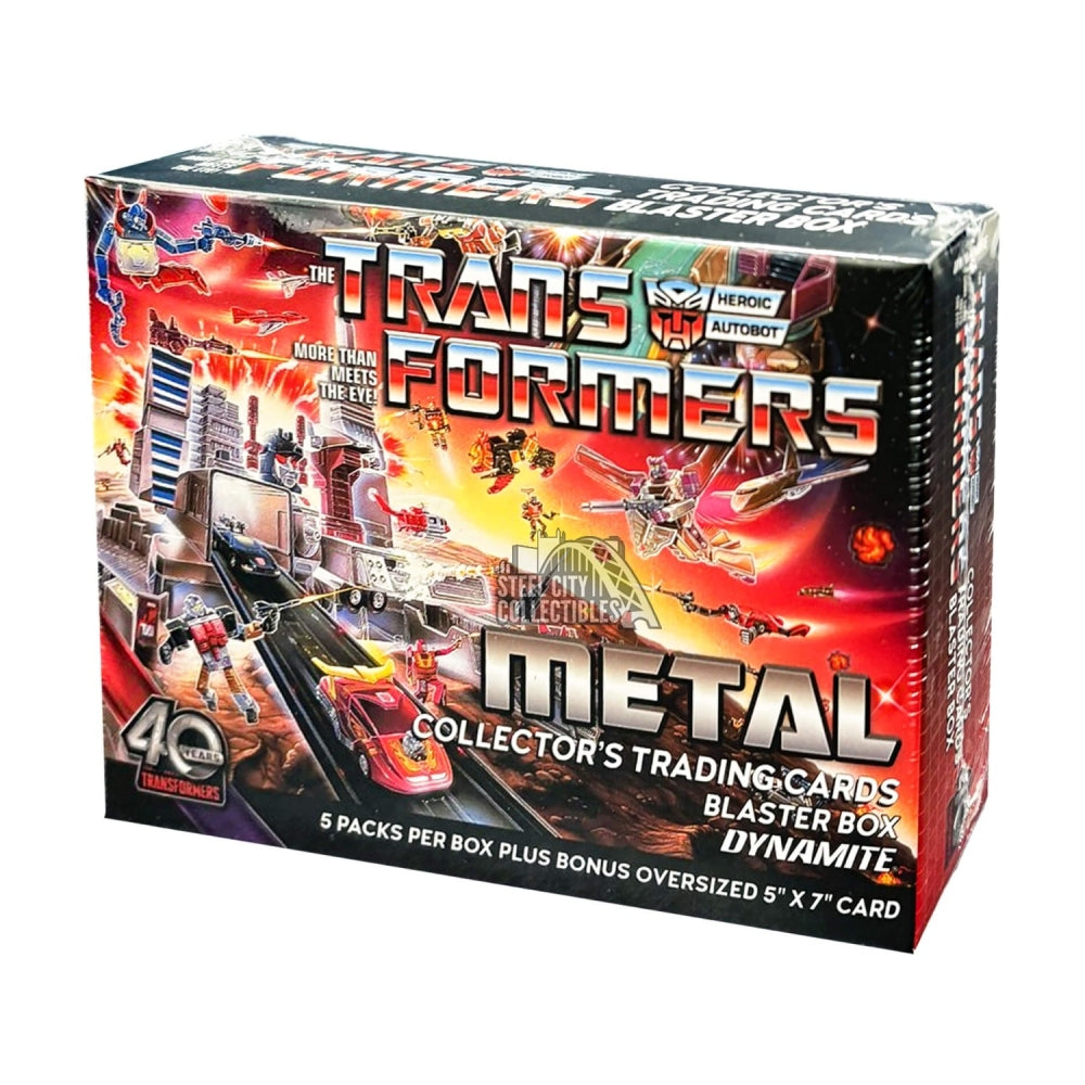 2026 Transformers 40th Anniversary Metal Trading Cards Blaster Box