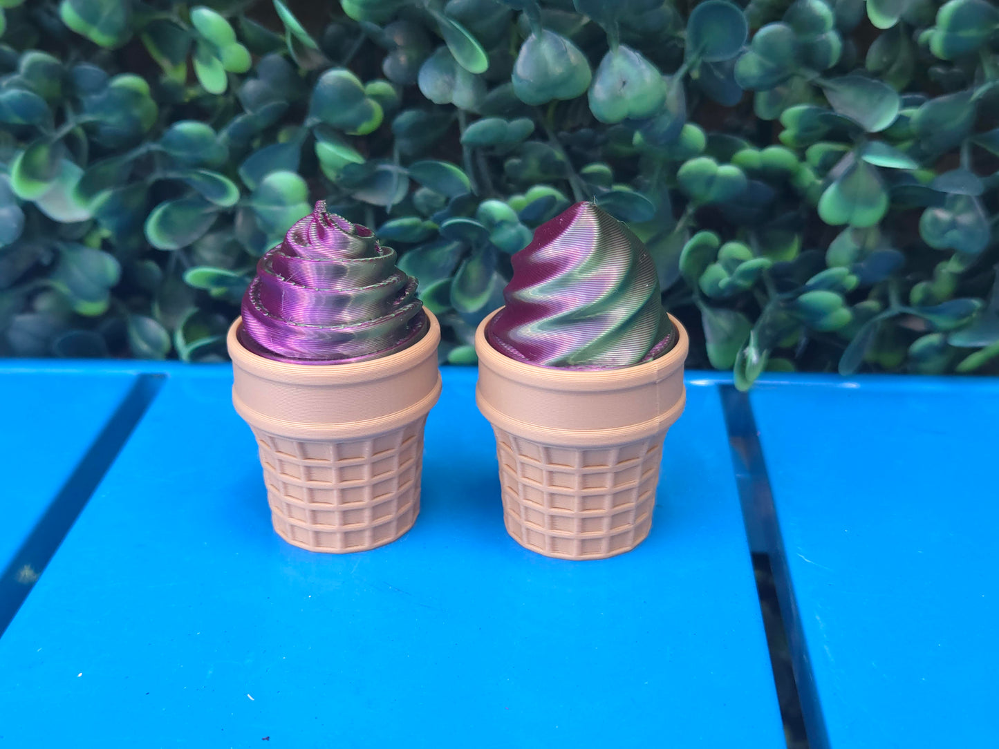 Ice Cream Fidget Clicker Keychain
