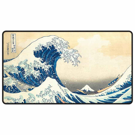 Ultra Pro Black Stitched Playmat: The Great Wave Off Kanagawa