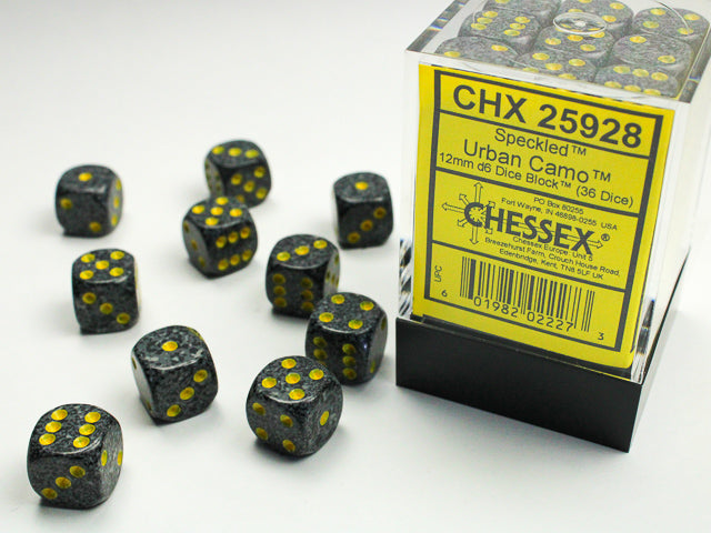 Chessex 12mm 36d6 Speckled Dice