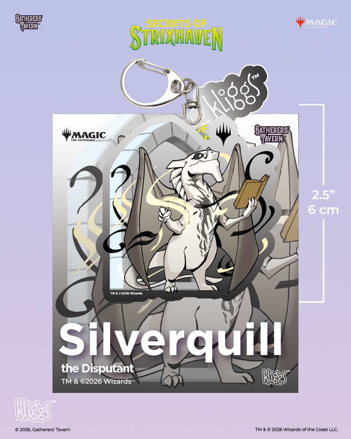 Secrets of Strixhaven Kliggs Keychain – Silverquill