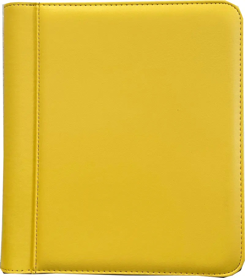 4-Pocket Zippered Toploader Binder - Leatherette